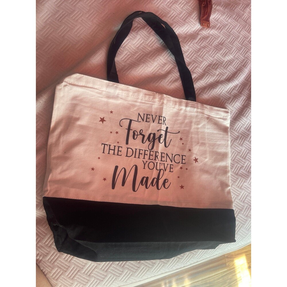 Never forget the difference you made tote bag